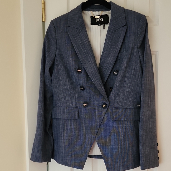 Dkny Jackets & Blazers - DKNY Navy Double-Breasted Blazer